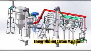 エネルギー効率の高い活性炭マシン